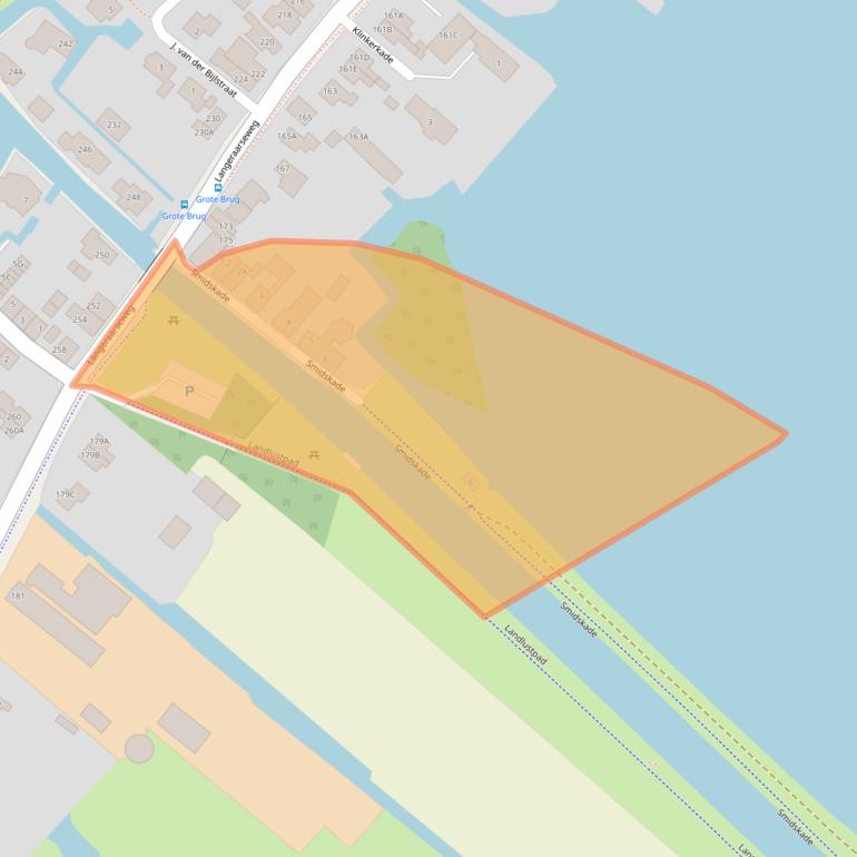 Kaart van postcodegebied 2461CS.