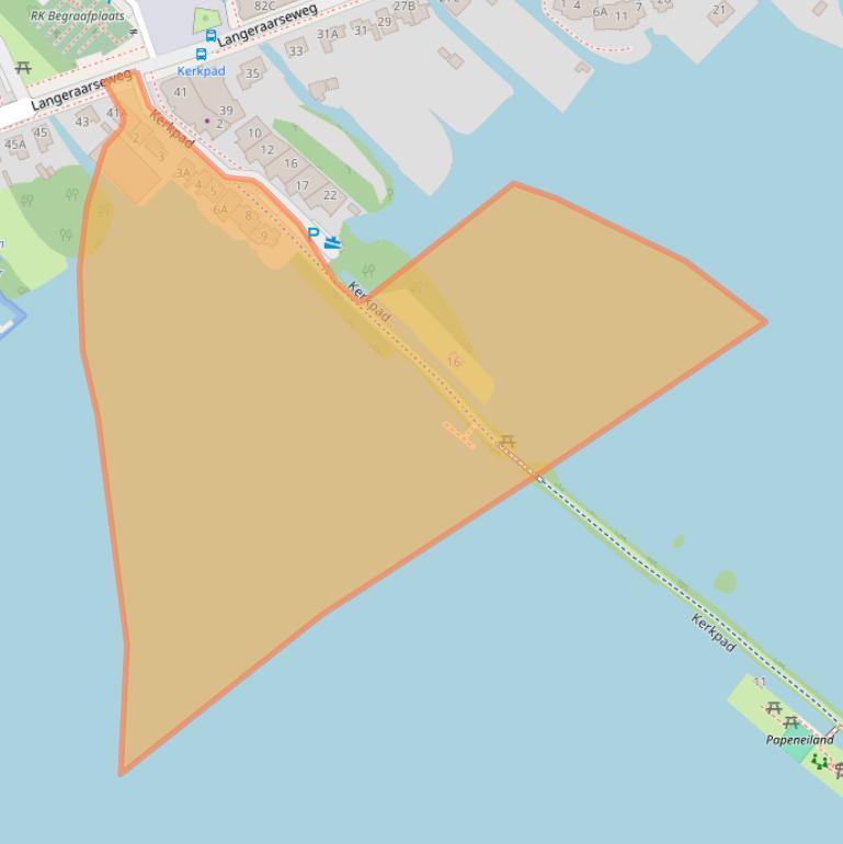 Kaart van postcodegebied 2461CT.