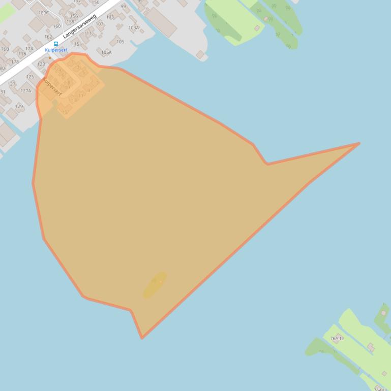 Kaart van postcodegebied 2461CV.