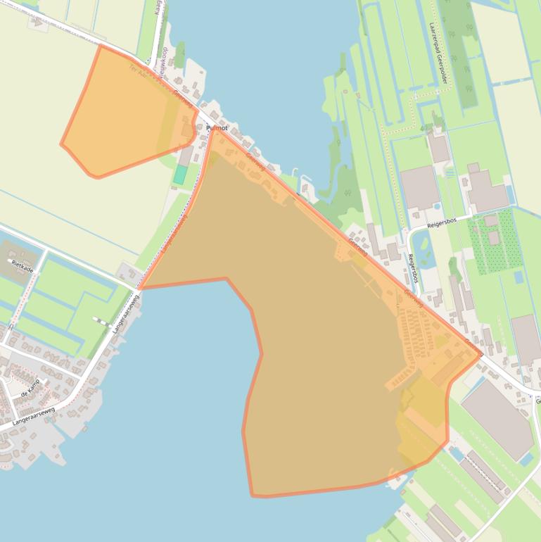 Kaart van postcodegebied 2461EA.