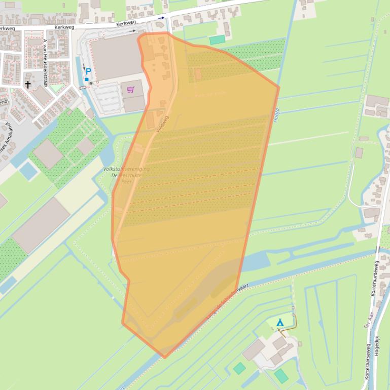 Kaart van postcodegebied 2461GE.