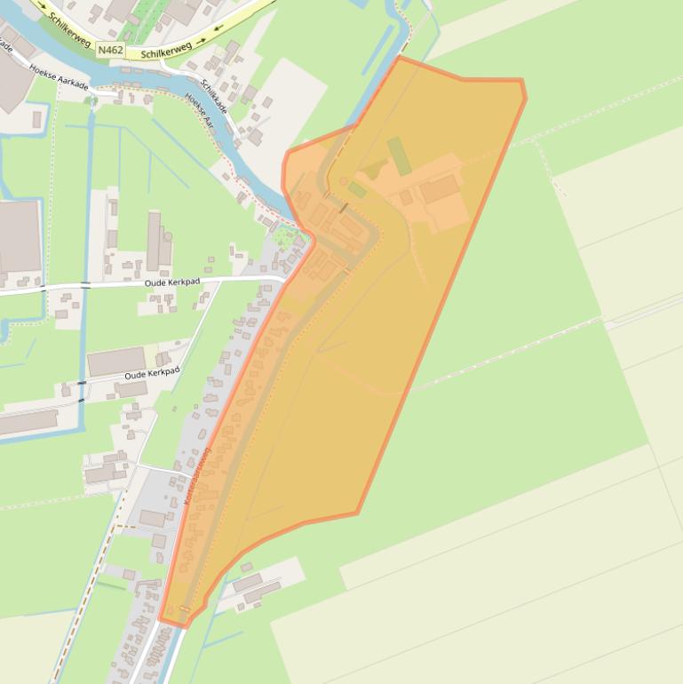 Kaart van postcodegebied 2461GG.