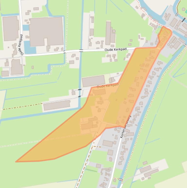 Kaart van postcodegebied 2461GL.