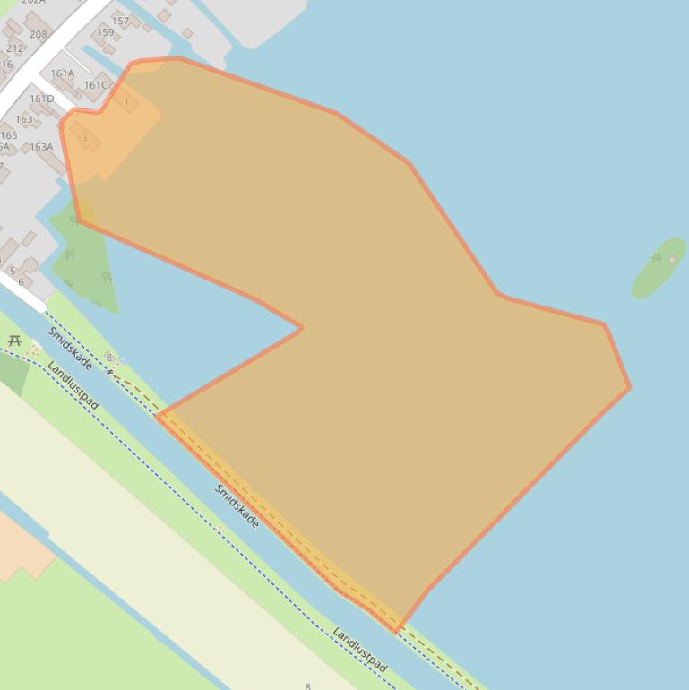 Kaart van postcodegebied 2461HX.