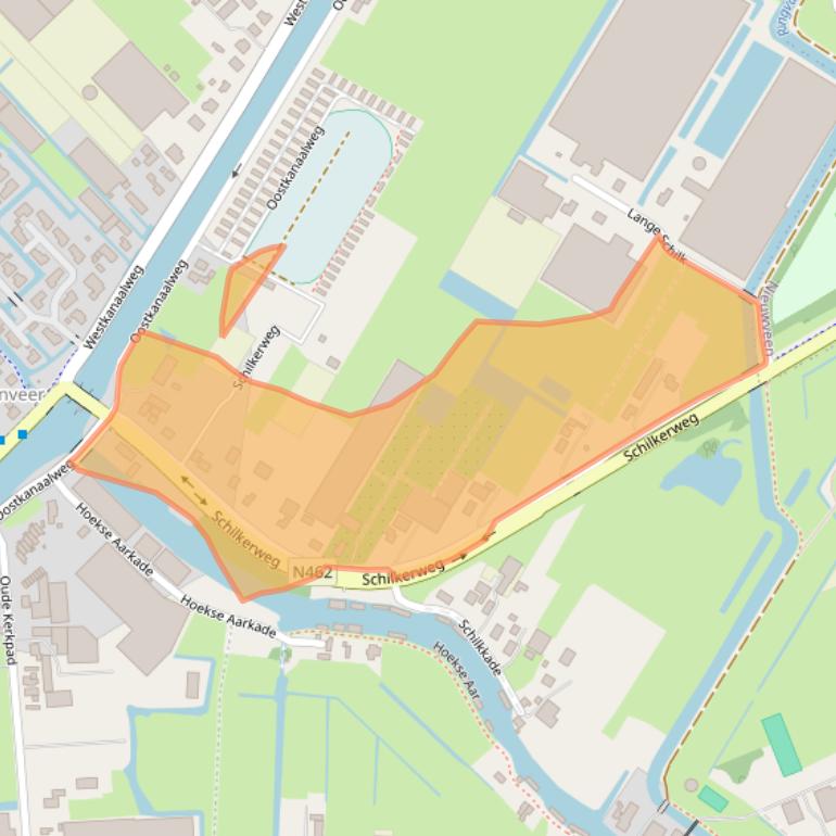 Kaart van postcodegebied 2461LA.