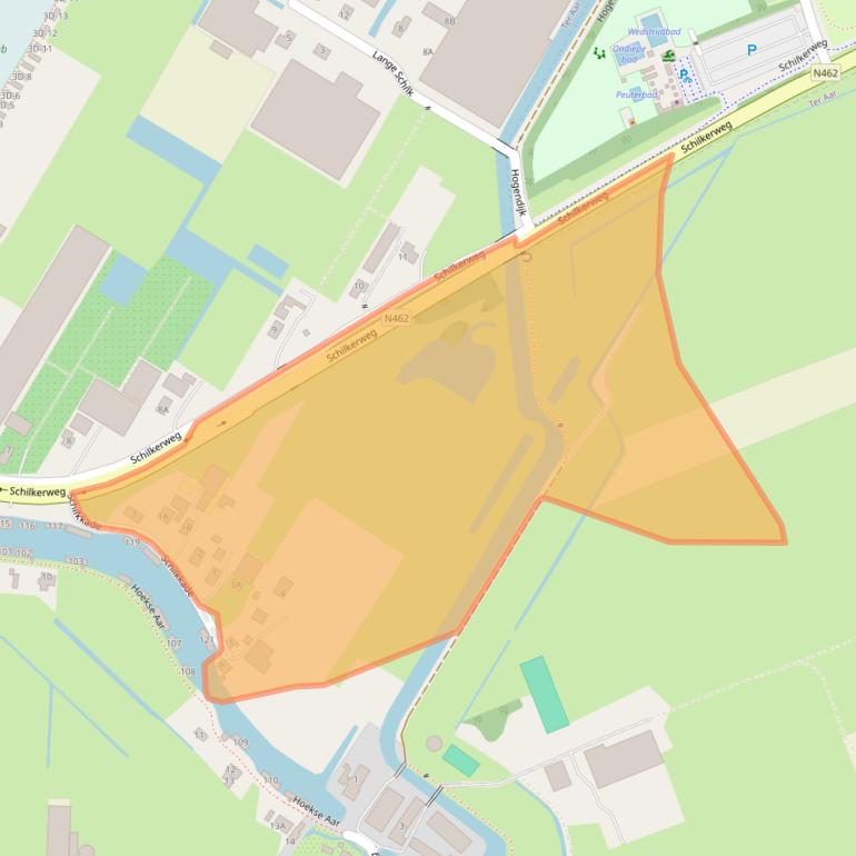 Kaart van postcodegebied 2461LB.