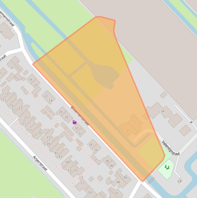 Kaart van postcodegebied 2461LD.