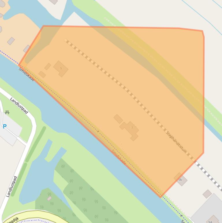 Kaart van postcodegebied 2461LT.