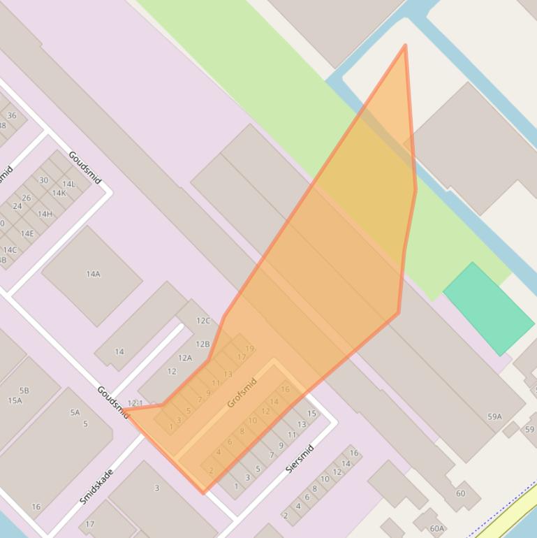 Kaart van postcodegebied 2461LV.