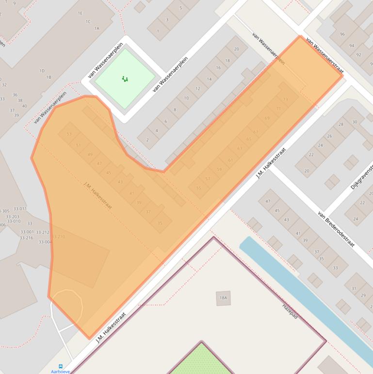 Kaart van postcodegebied 2461RR.