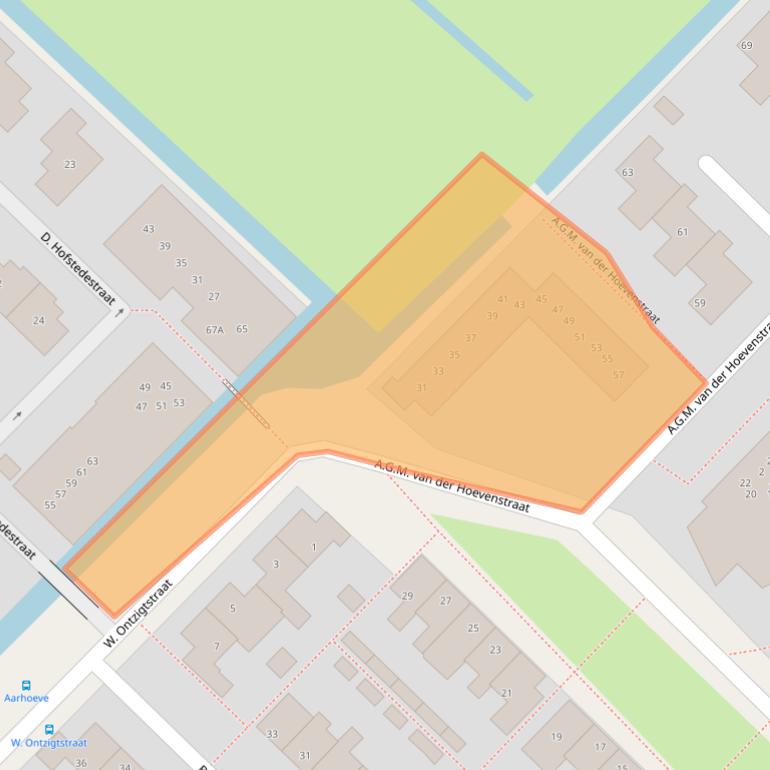 Kaart van postcodegebied 2461SC.