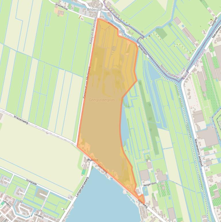 Kaart van postcodegebied 2461TS.