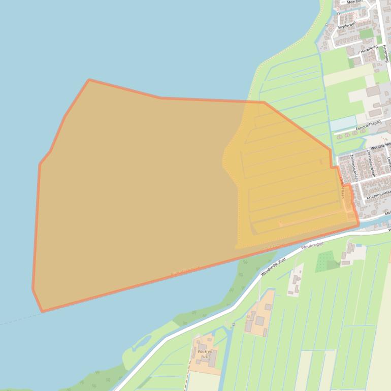 Kaart van postcodegebied 2465BK.