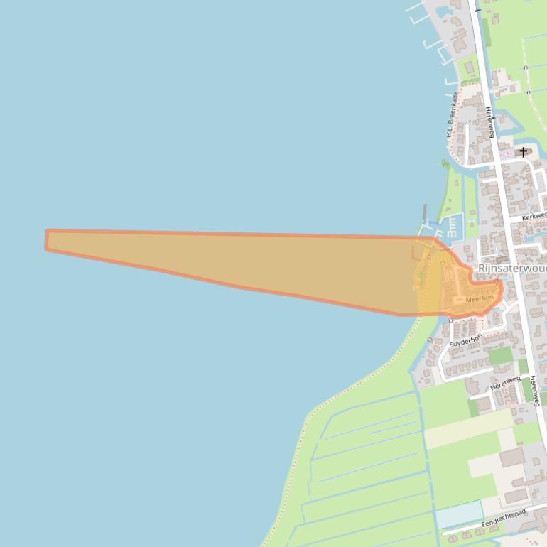 Kaart van postcodegebied 2465BP.