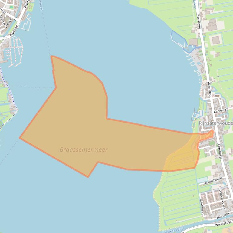 Kaart van postcodegebied 2465BR.