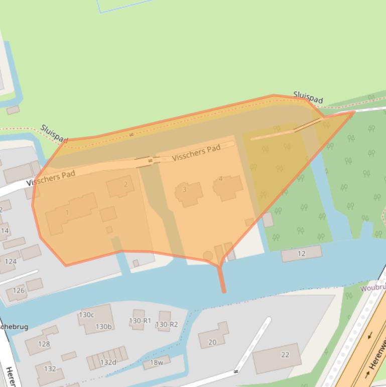 Kaart van postcodegebied 2465BX.