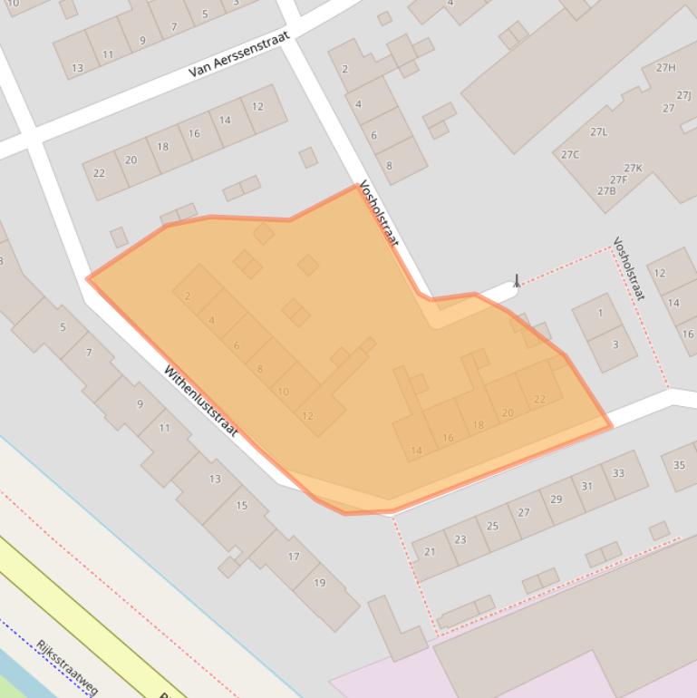 Kaart van postcodegebied 2471AD.