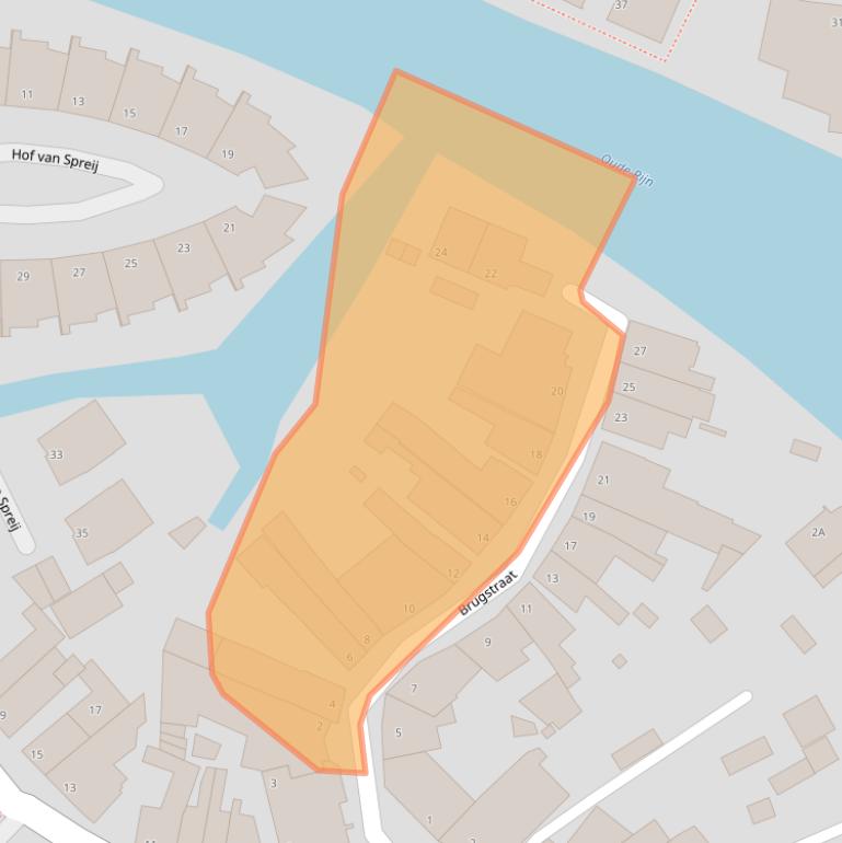 Kaart van postcodegebied 2471AT.