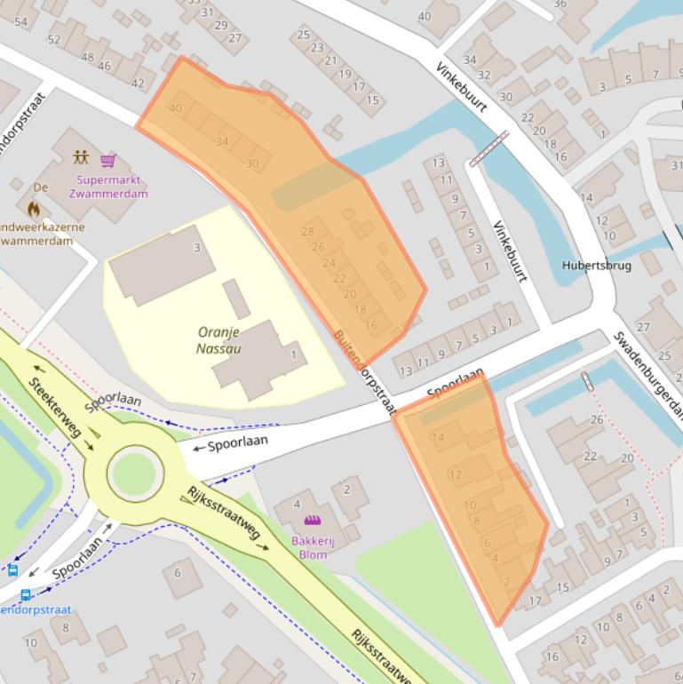 Kaart van postcodegebied 2471AX.