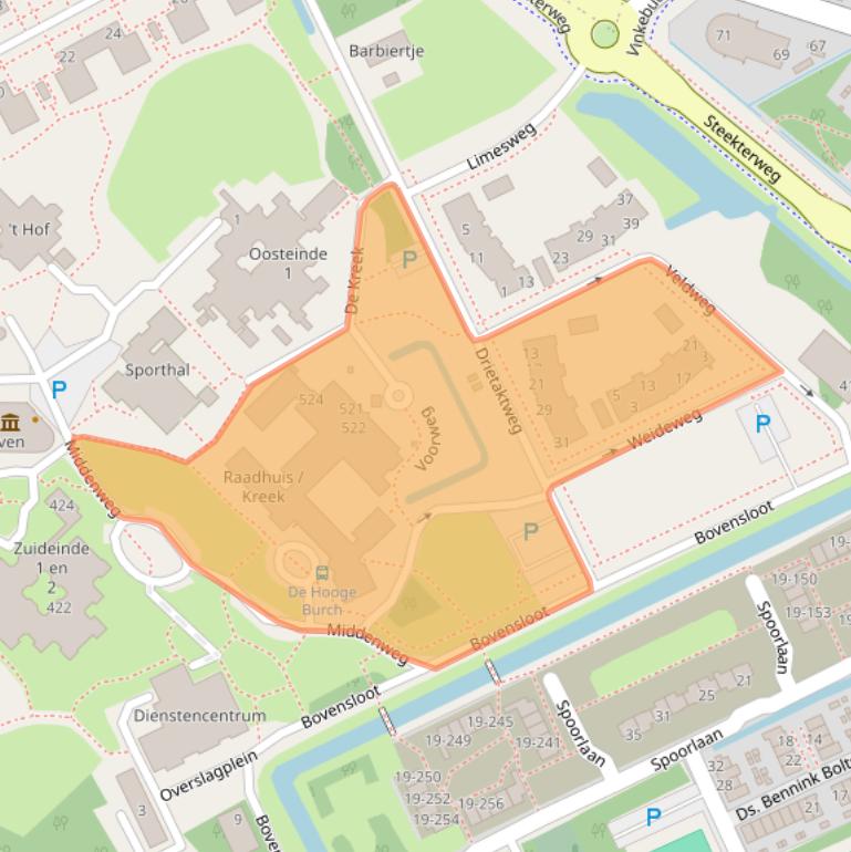 Kaart van postcodegebied 2471PB.