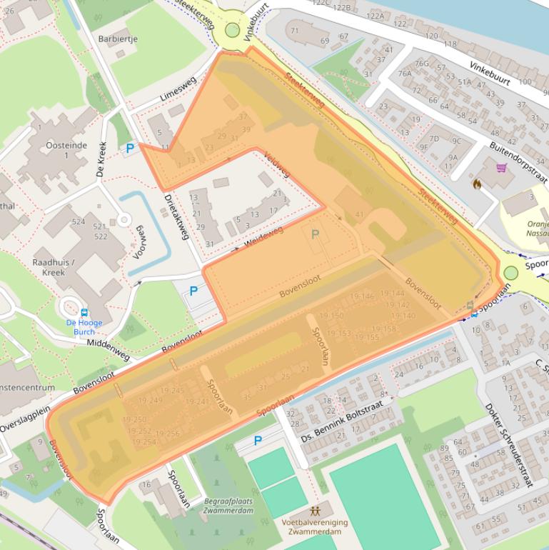 Kaart van postcodegebied 2471PC.