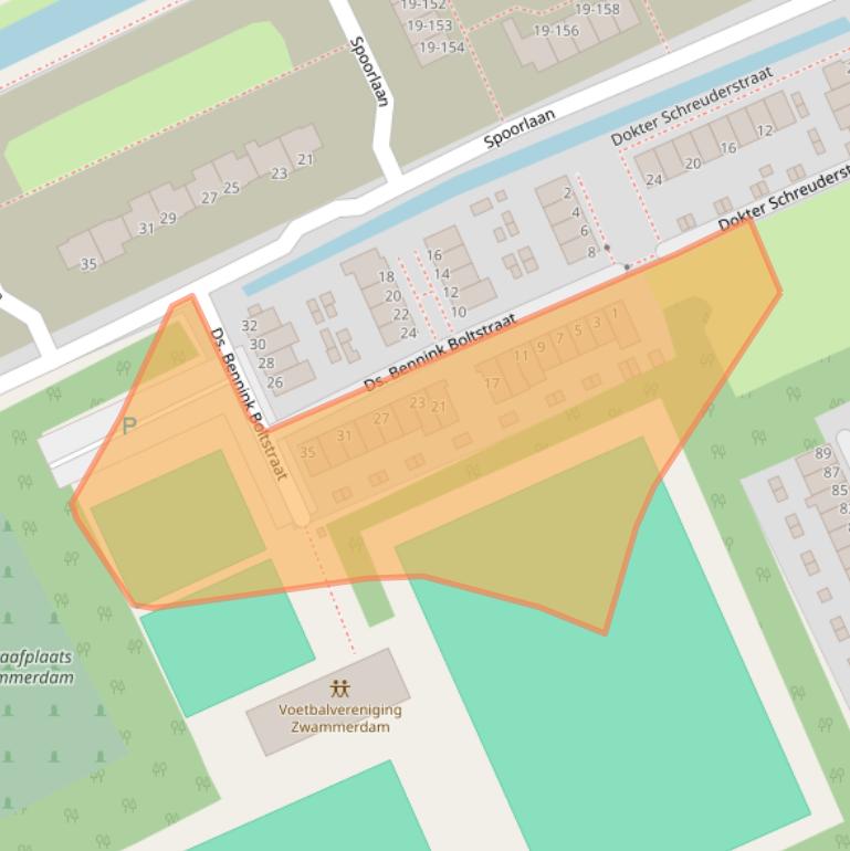 Kaart van postcodegebied 2471PL.