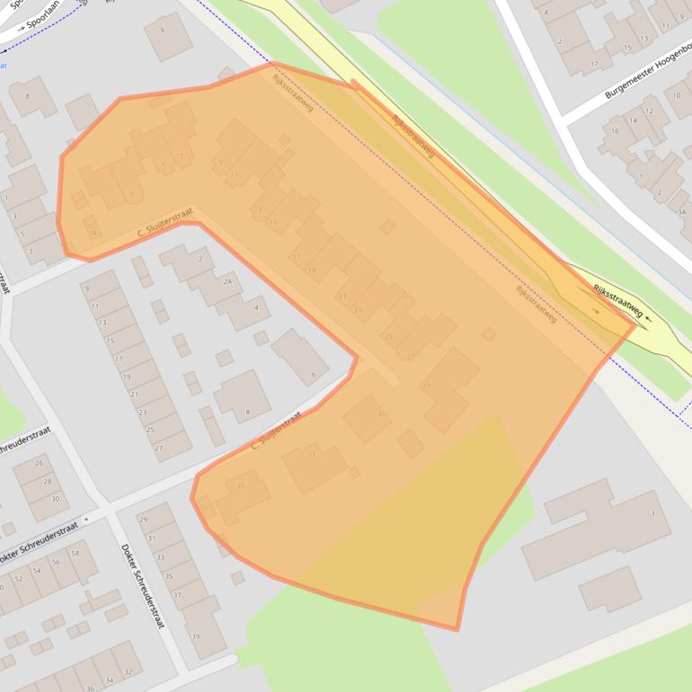 Kaart van postcodegebied 2471PM.