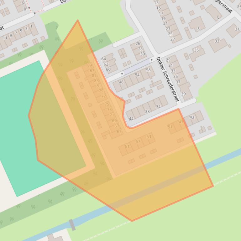 Kaart van postcodegebied 2471PR.