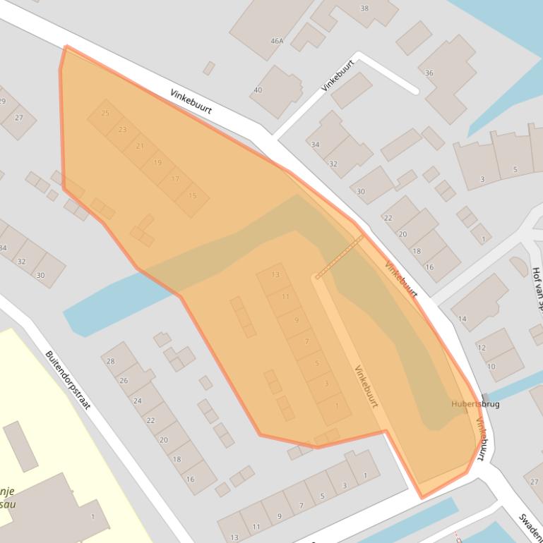 Kaart van postcodegebied 2471XA.