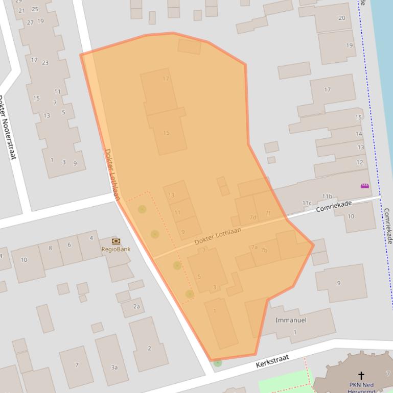 Kaart van postcodegebied 2481AB.