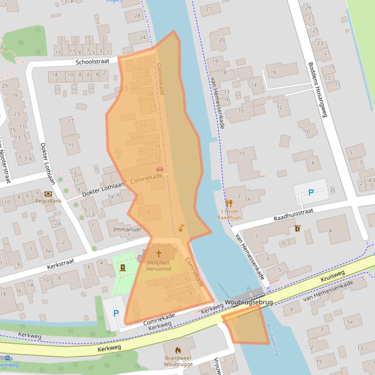 Kaart van postcodegebied 2481AD.