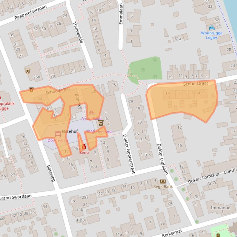 Kaart van postcodegebied 2481AR.