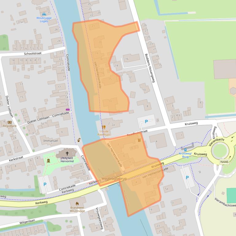 Kaart van postcodegebied 2481BG.