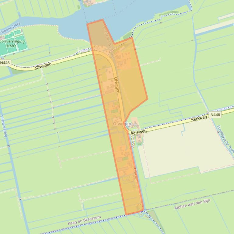 Kaart van postcodegebied 2481KA.