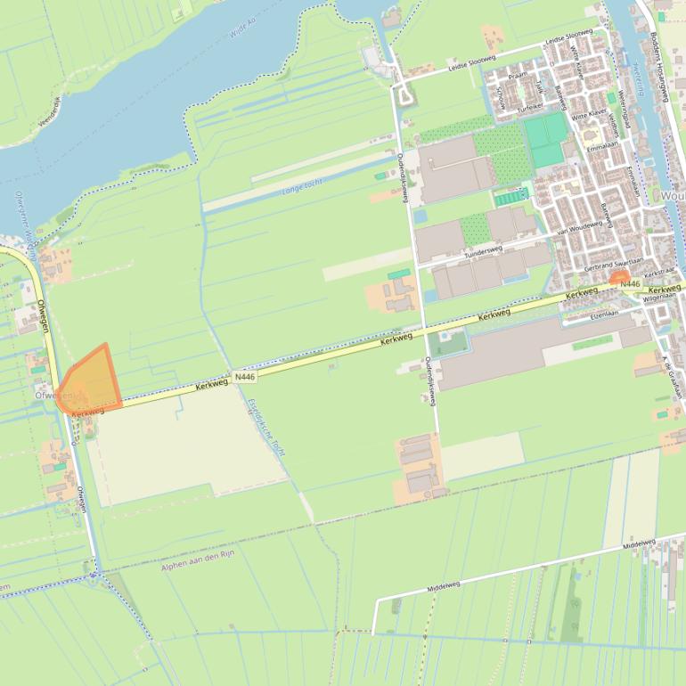 Kaart van postcodegebied 2481KB.