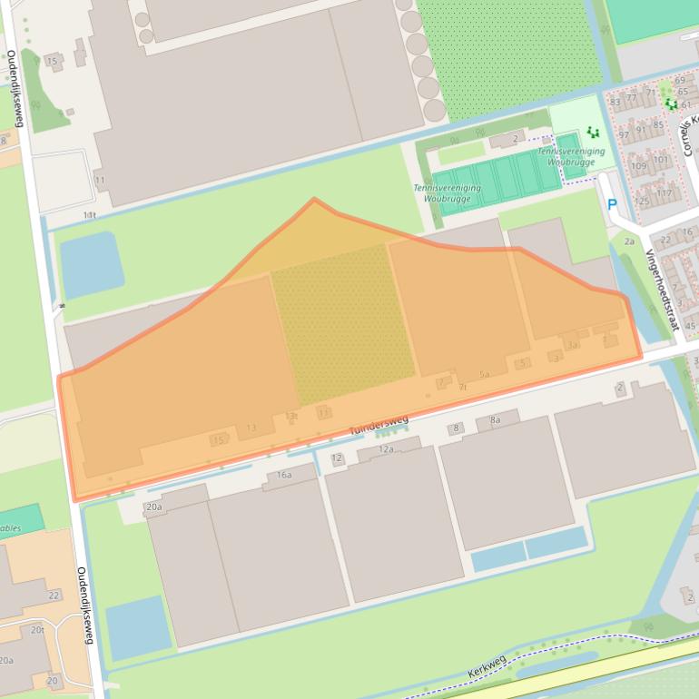 Kaart van postcodegebied 2481KJ.