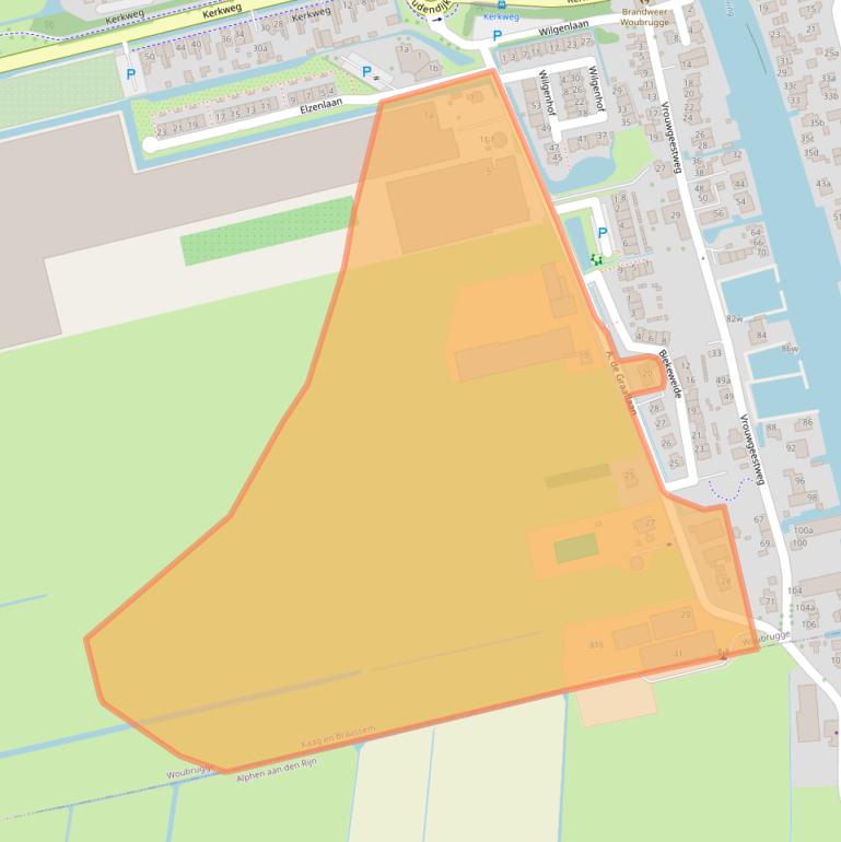 Kaart van postcodegebied 2481KL.