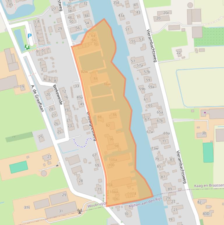 Kaart van postcodegebied 2481KP.