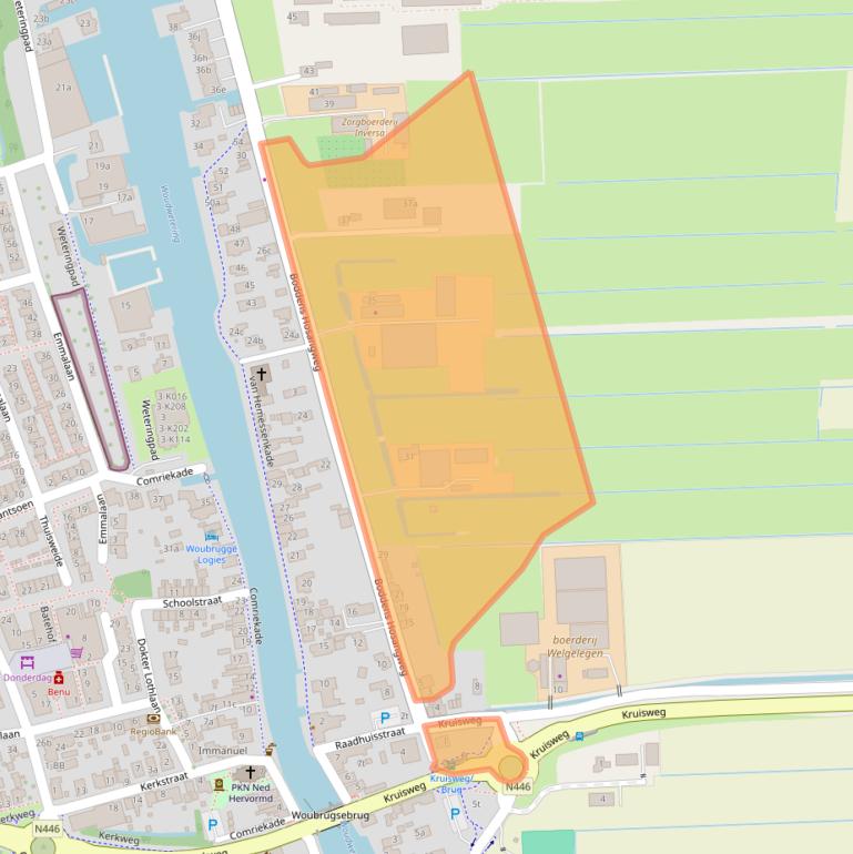 Kaart van postcodegebied 2481KW.