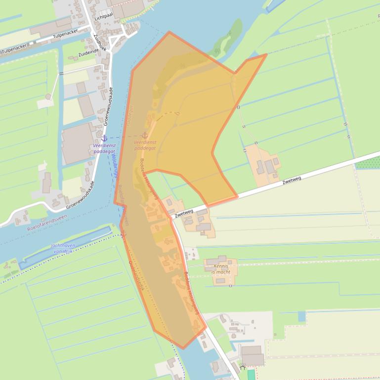 Kaart van postcodegebied 2481LB.