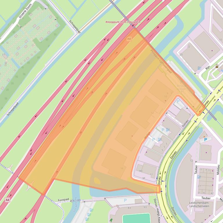 Kaart van postcodegebied 2491BJ.