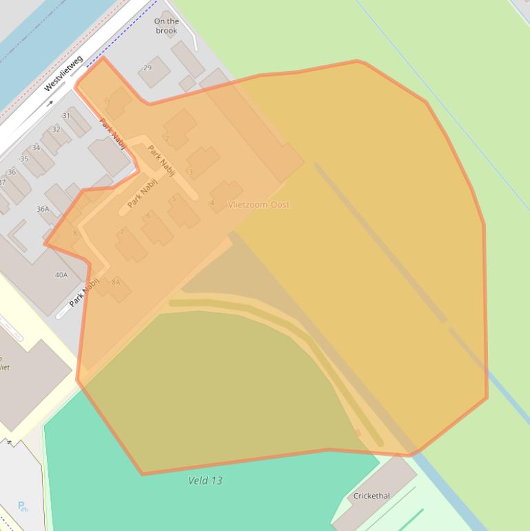 Kaart van postcodegebied 2491EG.