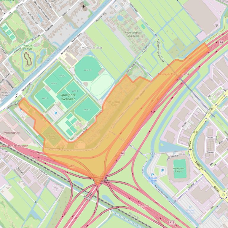 Kaart van postcodegebied 2491EJ.