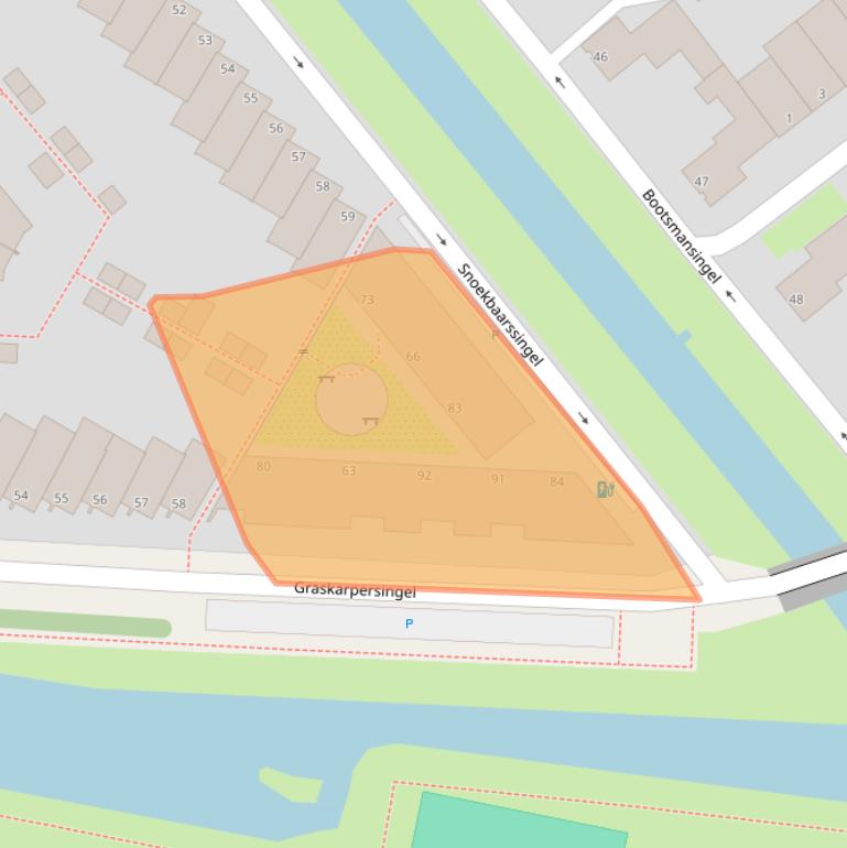 Kaart van postcodegebied 2492MC.