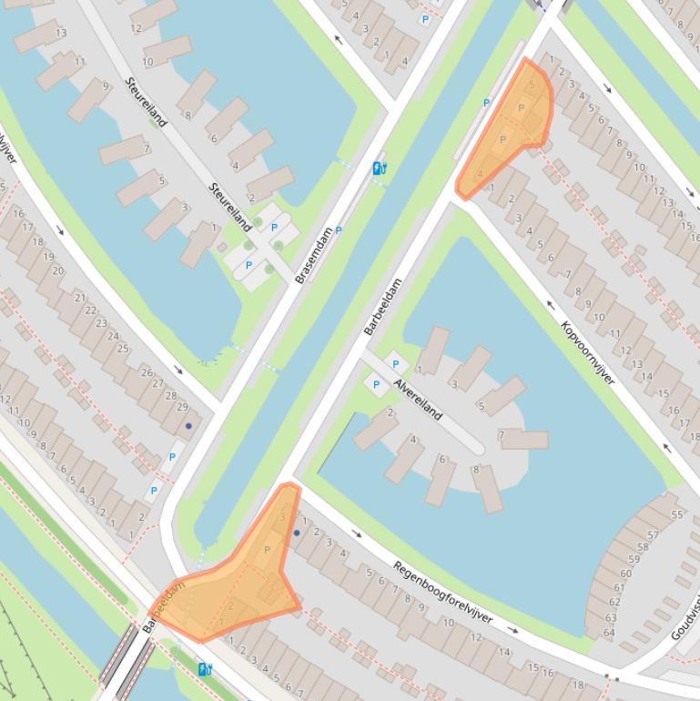 Kaart van postcodegebied 2492MX.