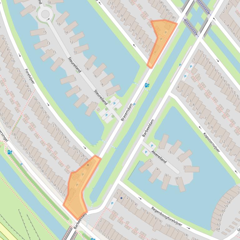 Kaart van postcodegebied 2492NA.