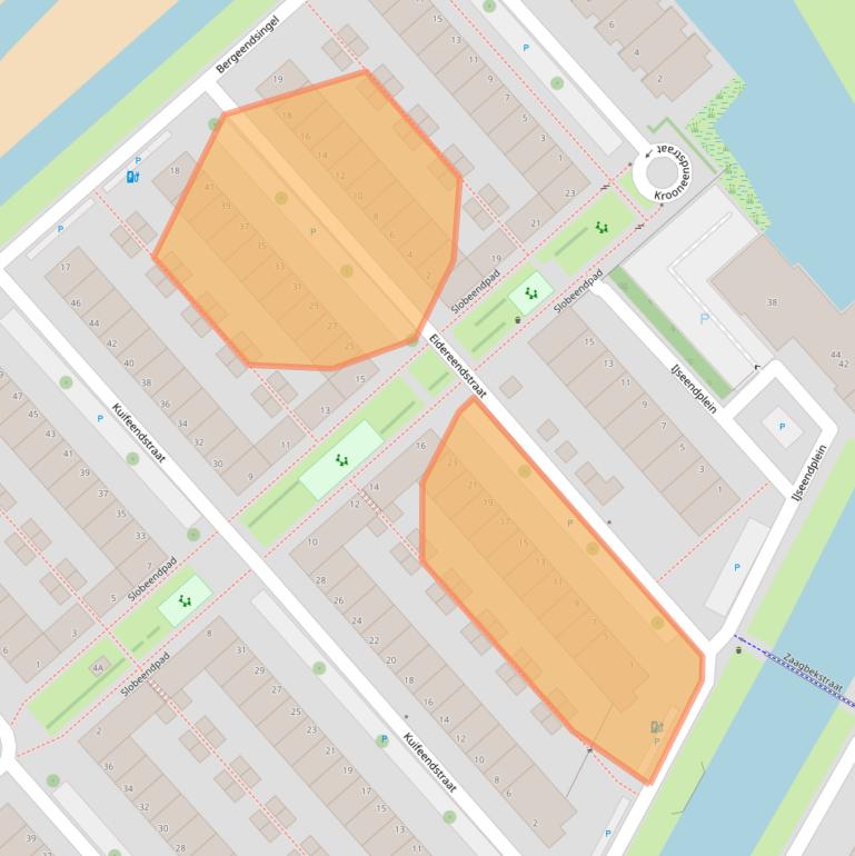 Kaart van postcodegebied 2492NJ.