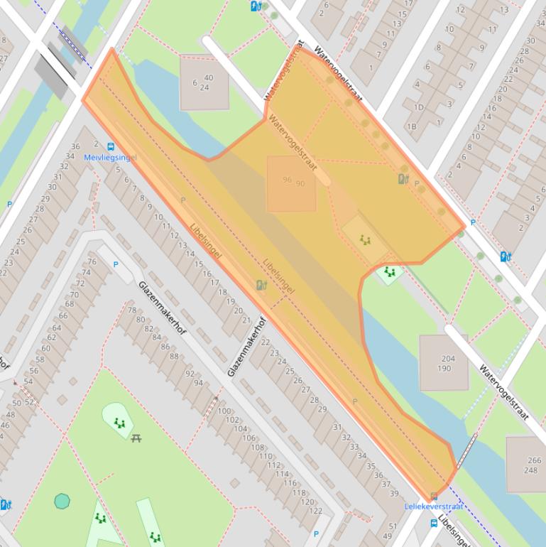 Kaart van postcodegebied 2492PT.