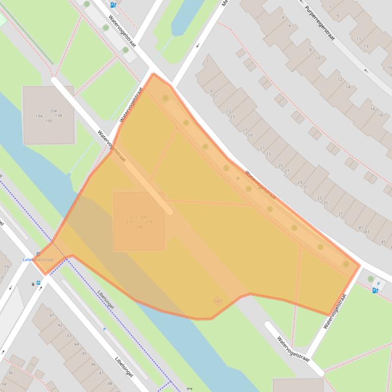 Kaart van postcodegebied 2492PW.