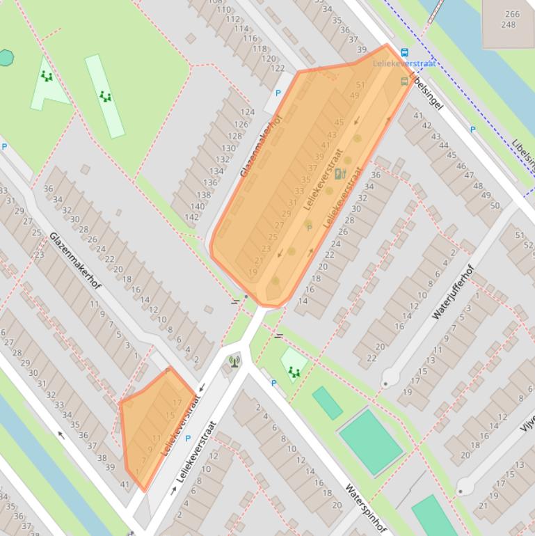 Kaart van postcodegebied 2492RH.